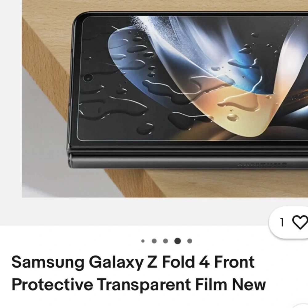 Samsung Galaxy Z fold four front protective transparent film NEW